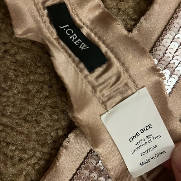 J. Crew tan sparkly belt/scarf - Picture 3 of 3